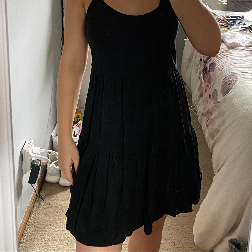 Black babydoll dress